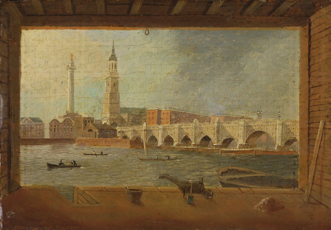 Udsigt over London Bridge af Daniel Turner