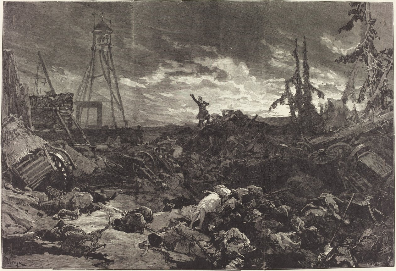 Michel Strogoff ved Théâtre du Chatelet, 1880. af Daniel Urrabieta Vierge