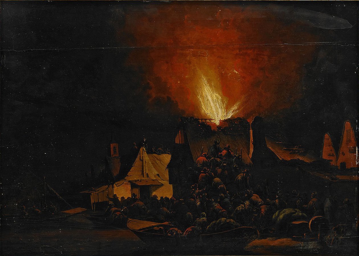 Nattebrand, 1660 af Daniel Vosmaer