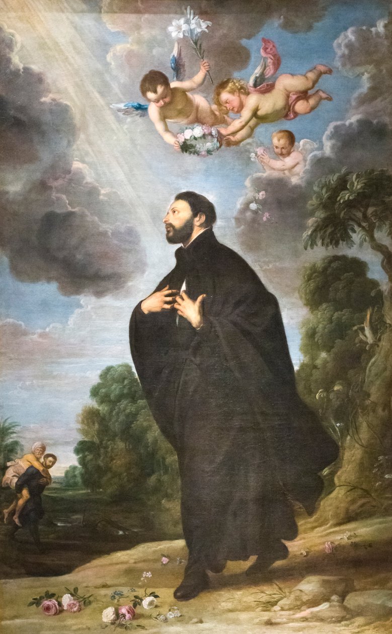St Francis Xavier, altertavle (olie på lærred) af Daniel & Wildens Jan (1586 1653) Seghers
