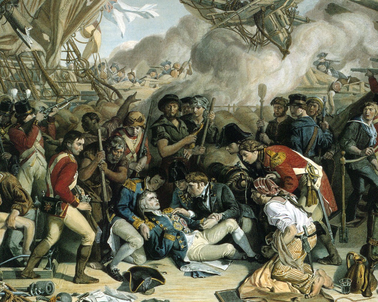 Nelsons død, detalje af Victory