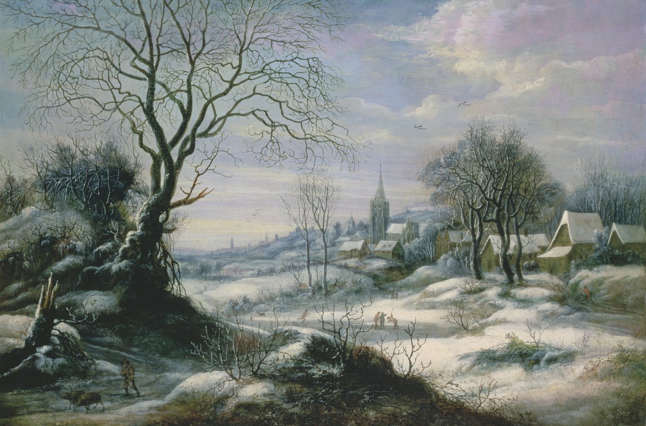 Vinterlandskab af Daniel van Heil