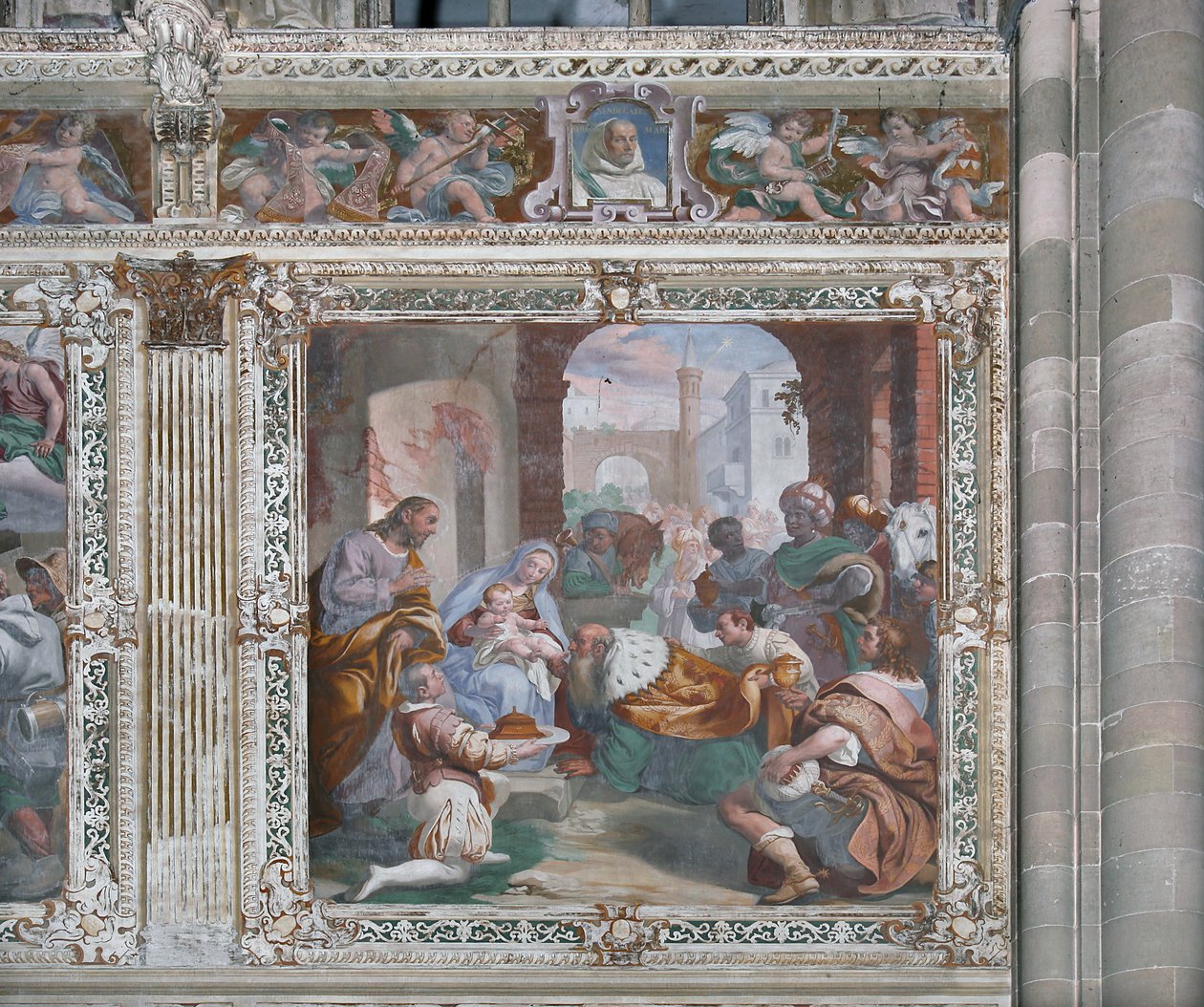 Tilbedelse af Magi af Daniele Crespi