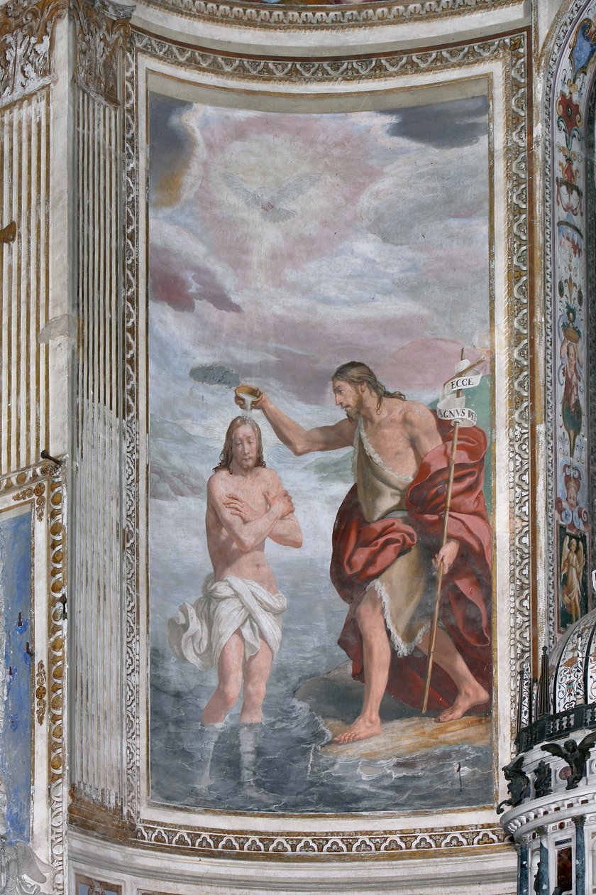 Jesu dåb af Sankt Johannes af Daniele Crespi