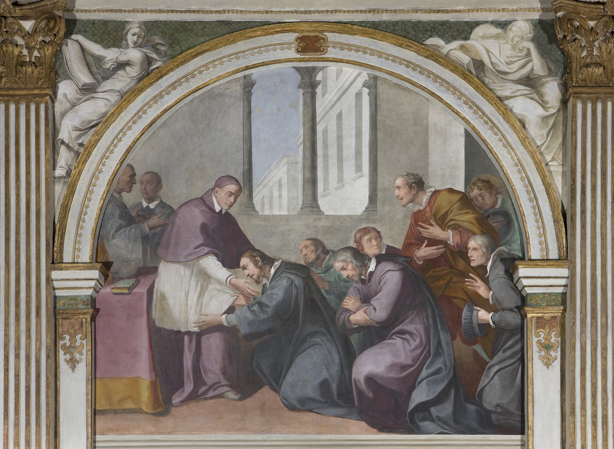 St. Hugh og St. Bruno og hans ledsagere, 1629 af Daniele Crespi