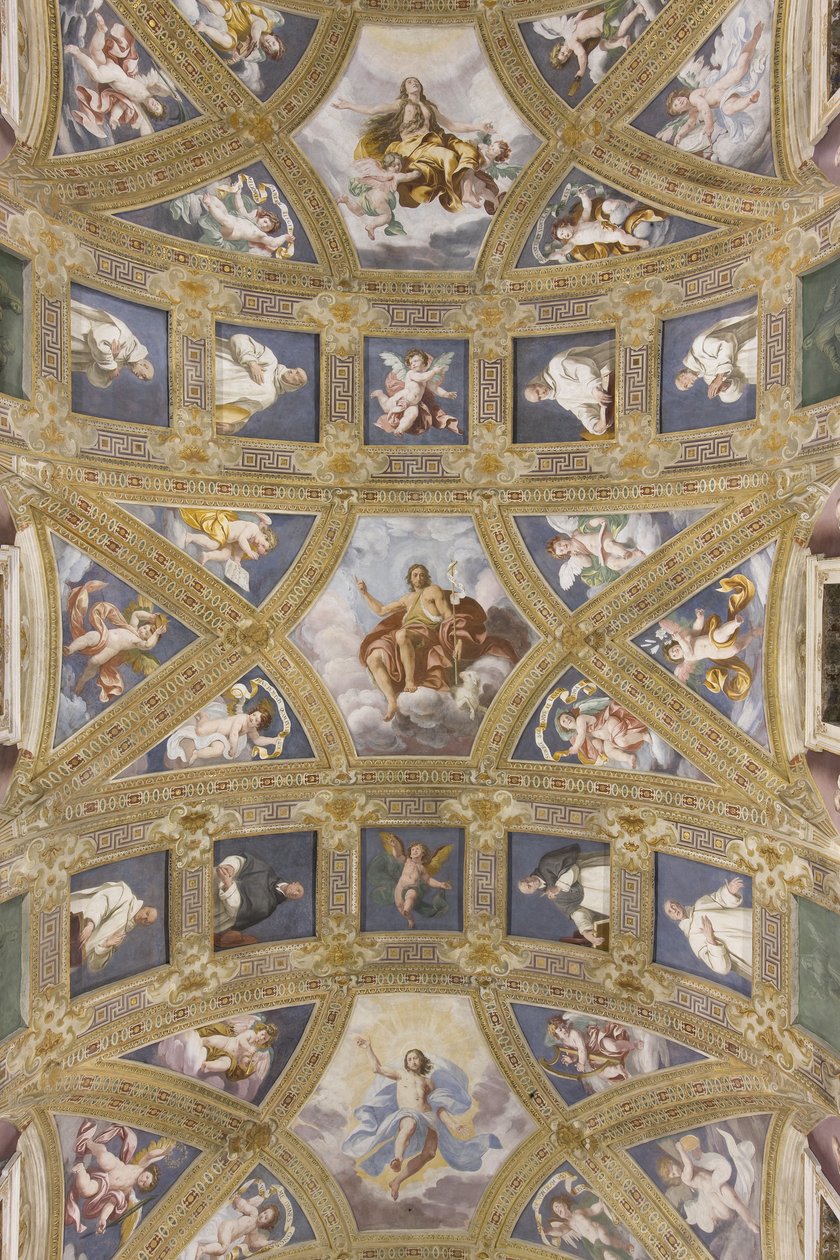 Hvælving i midterskibet, Church of S. Maria Assunta, 1629 af Daniele Crespi