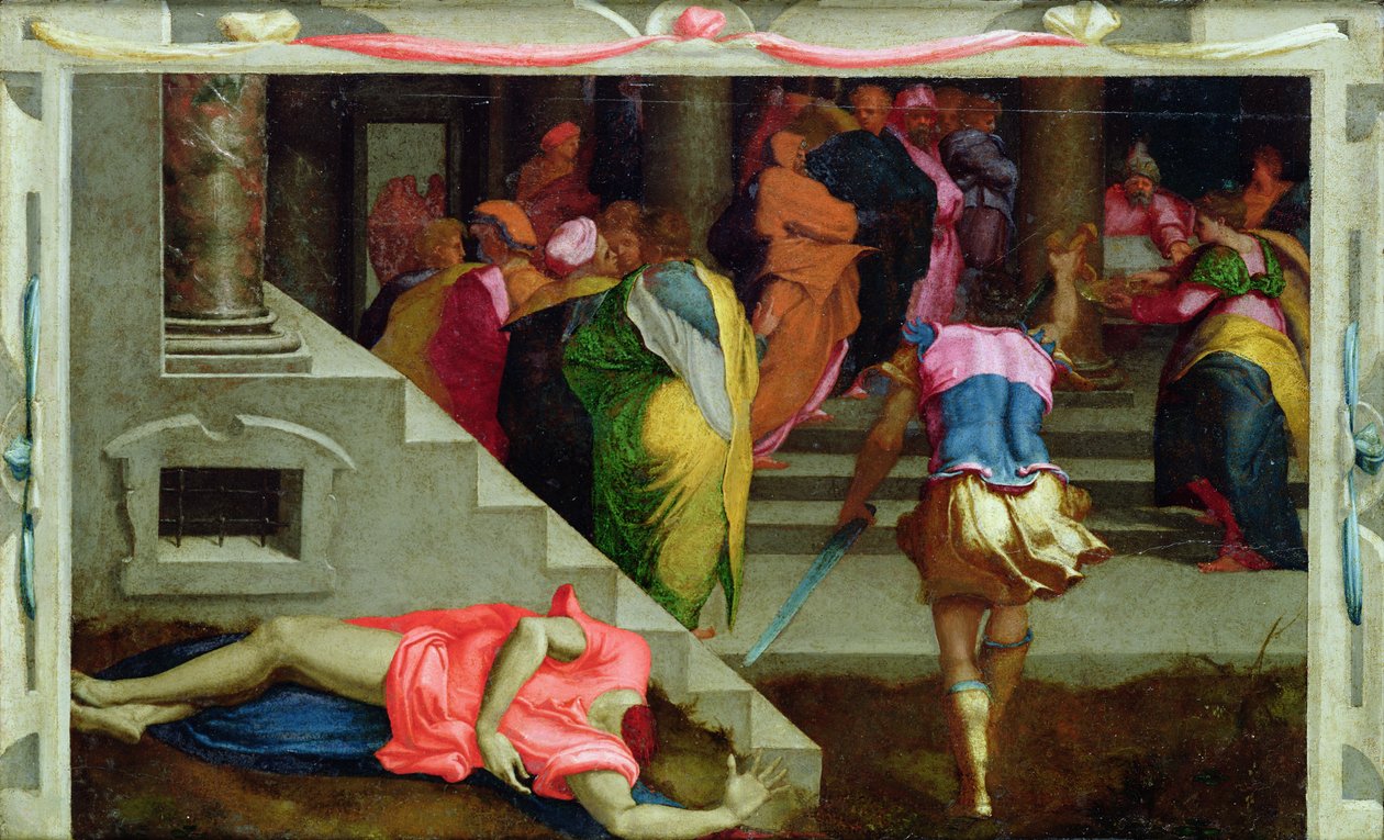 Johannes Døberens martyrium, ca. 1530-40 af Daniele da Volterra