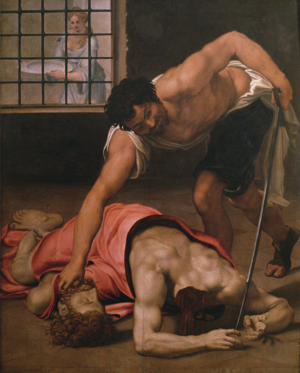 Halshugningen af Johannes Døberen af Daniele da Volterra
