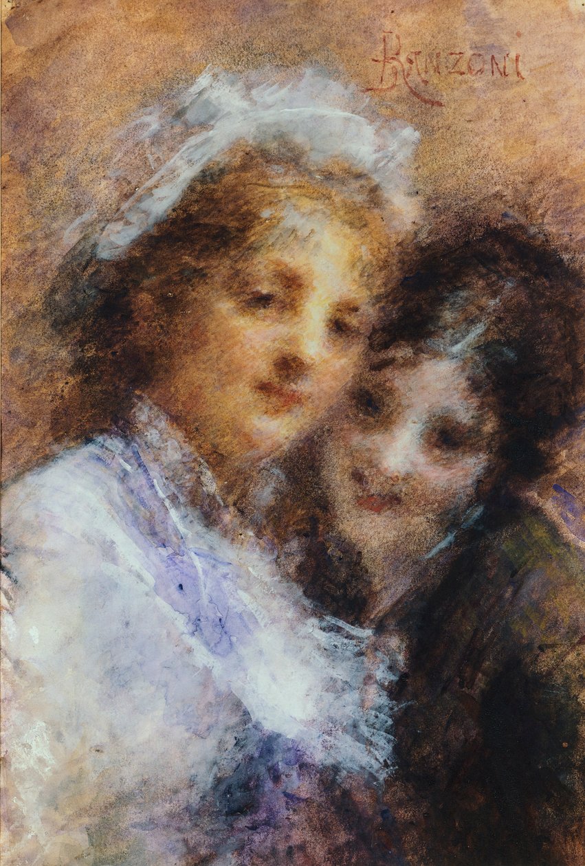 Vercesi-søstre af Daniele Ranzoni (1843-1889) af Danielle Ranzoni