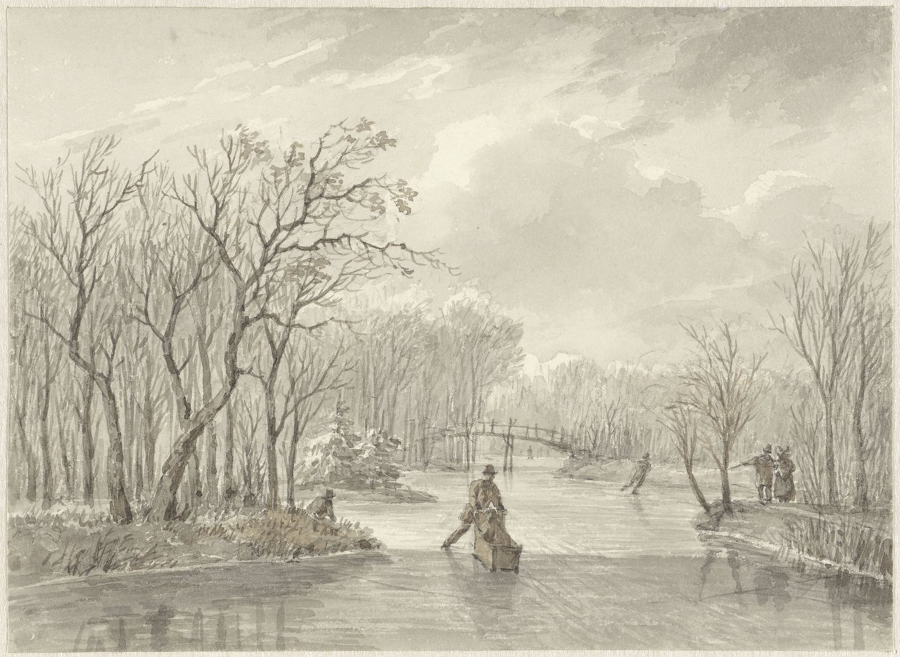 vinter ansigt af Daniël van Oosterhoudt