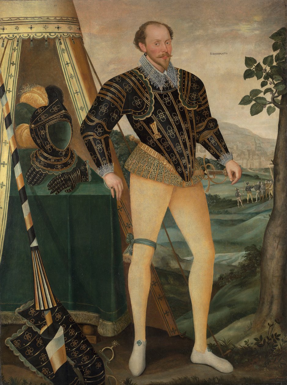 Sir William Drury fra Hawstead, Suffolk (1550-1590) af Daniël van den Queborne