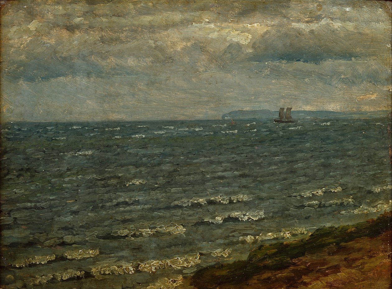 Seascape med forestående regn. Lillebælt af Dankvart Dreyer