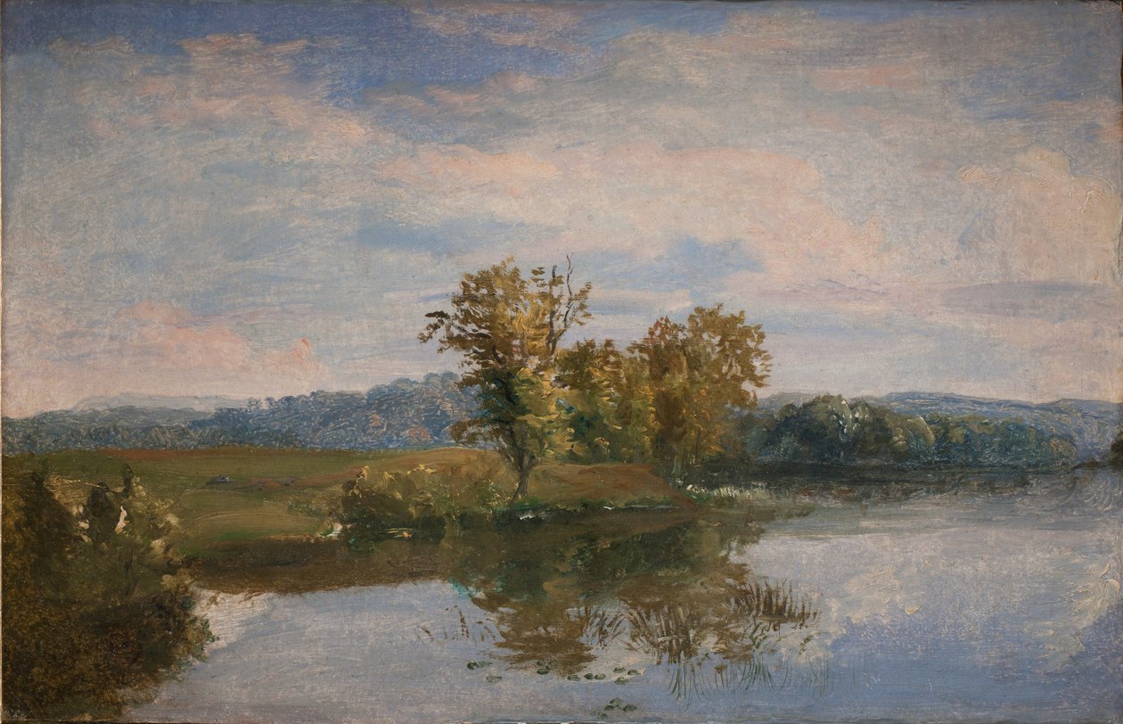 A View of Lake Vejl near Silkeborg, Jutland af Dankvart Dreyer