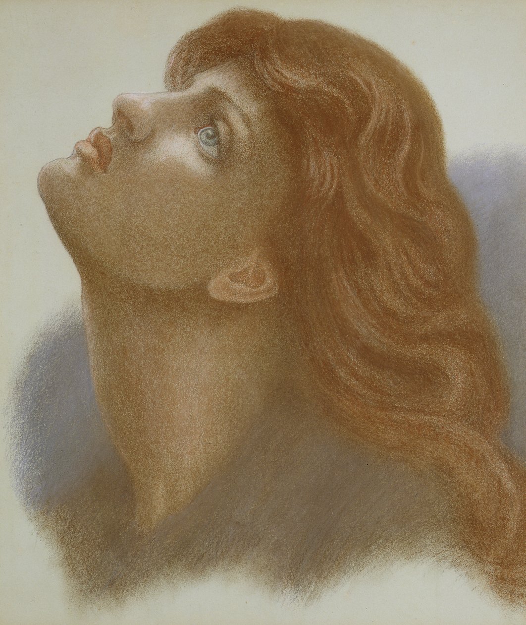 Astarte Syriaca (Venus Astarte) 1875 (farvet kridt på papir) af Dante Gabriel Charles Rossetti