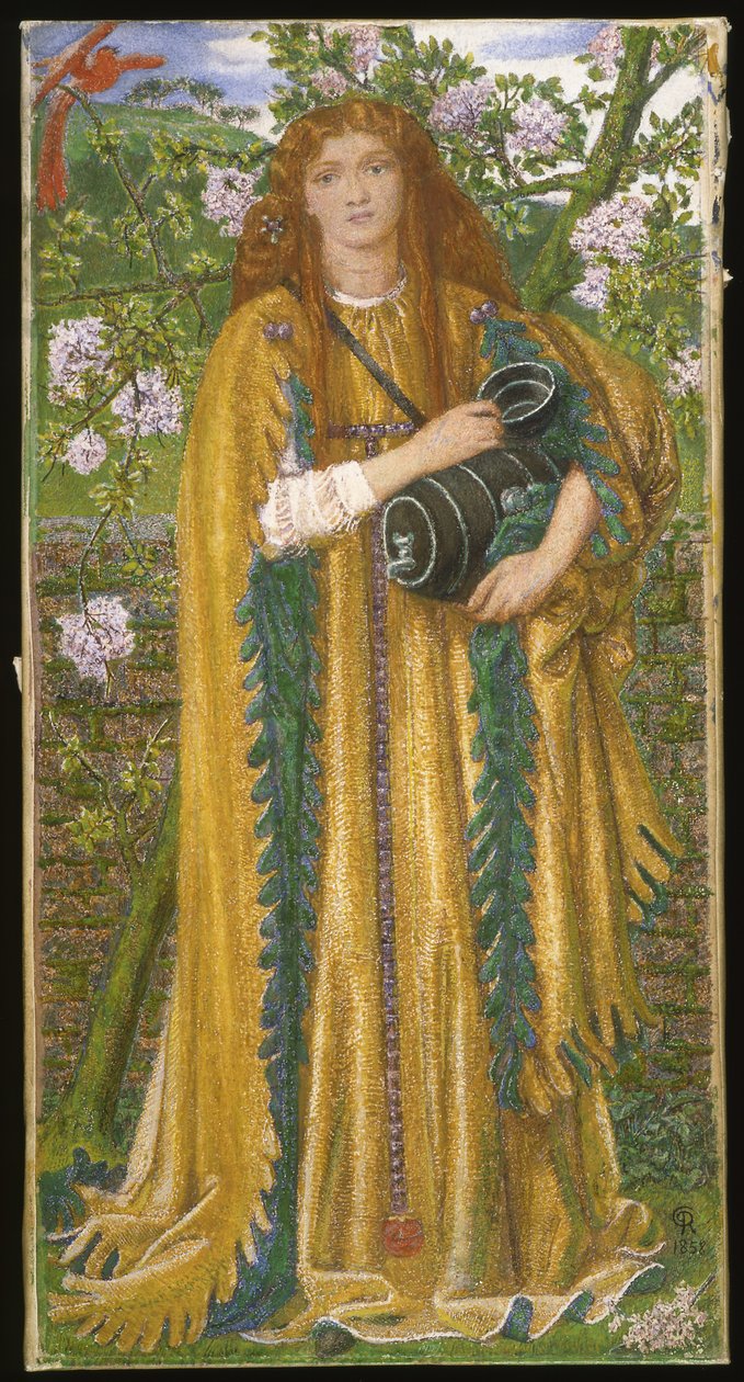 Golden Water (Princess Parisade) c.1858 af Dante Gabriel Charles Rossetti