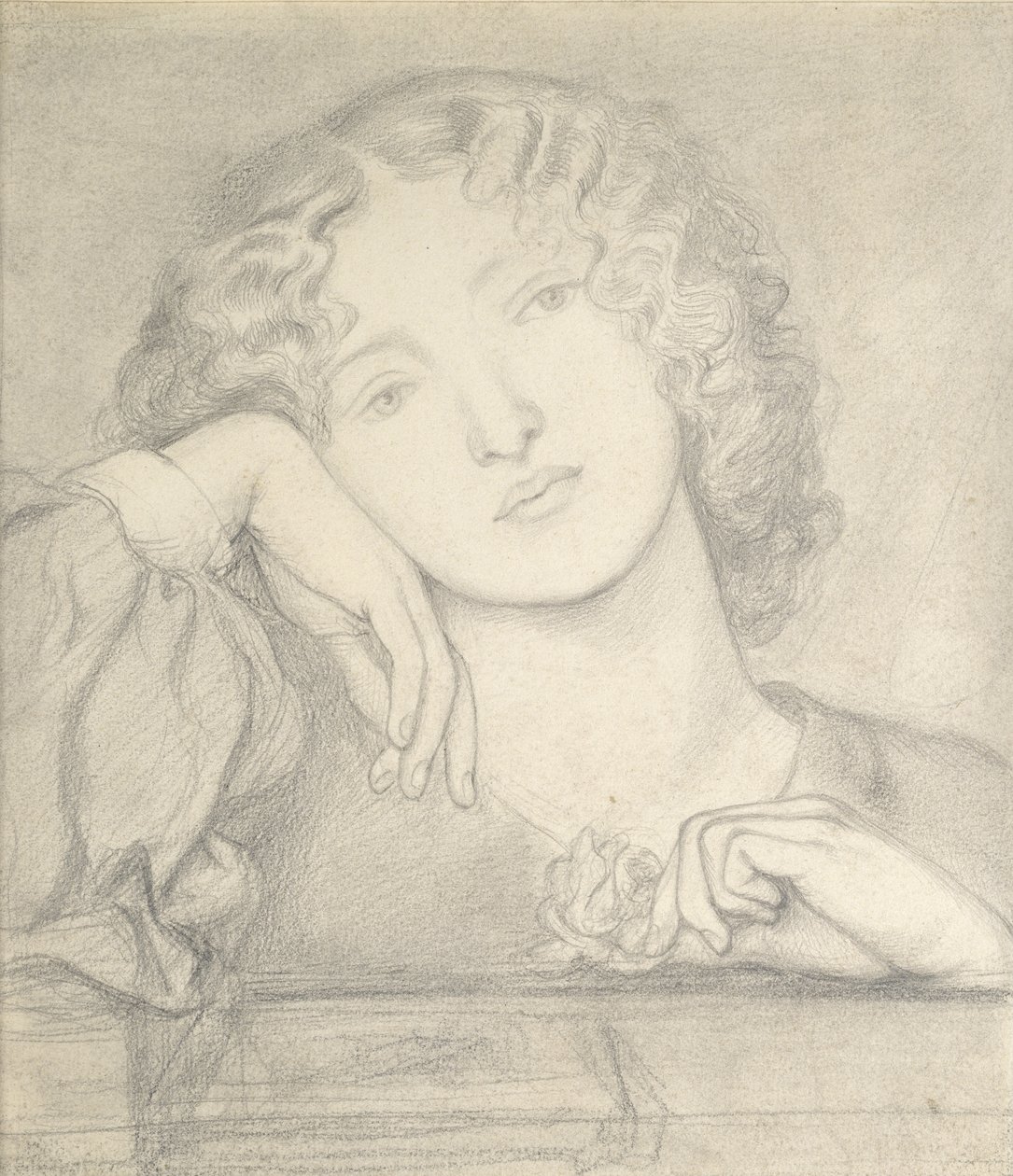 Monna Rosa, 19. århundrede af Dante Gabriel Charles Rossetti