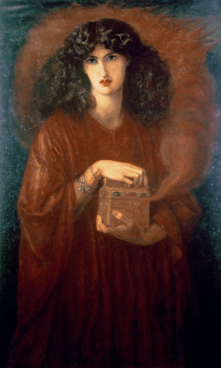 Pandora, 1871 af Dante Gabriel Charles Rossetti