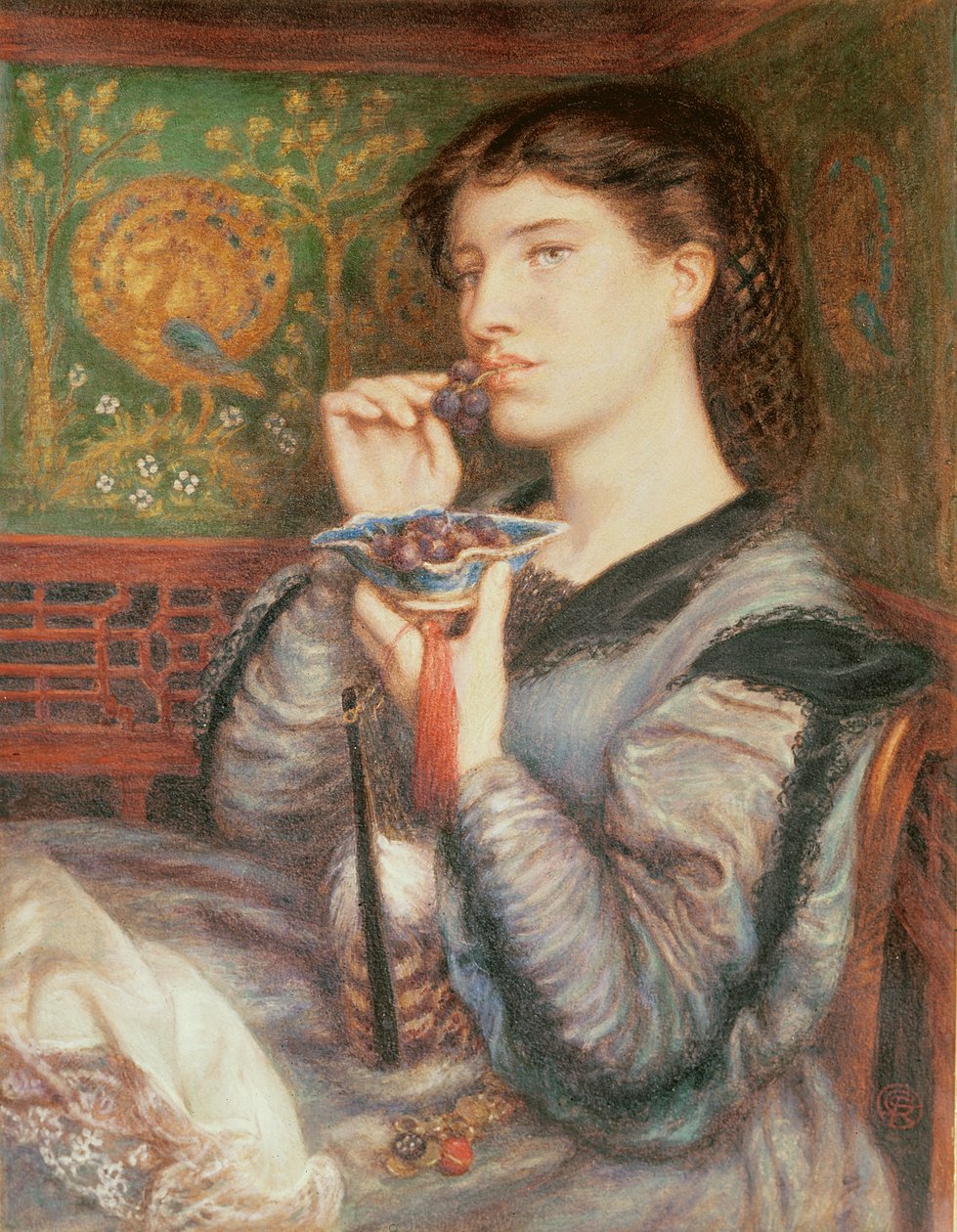 Portræt af Giovinetta (pastel) af Dante Gabriel Charles Rossetti