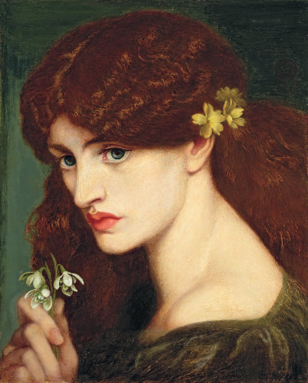 Vintergækker, 1873 af Dante Gabriel Charles Rossetti