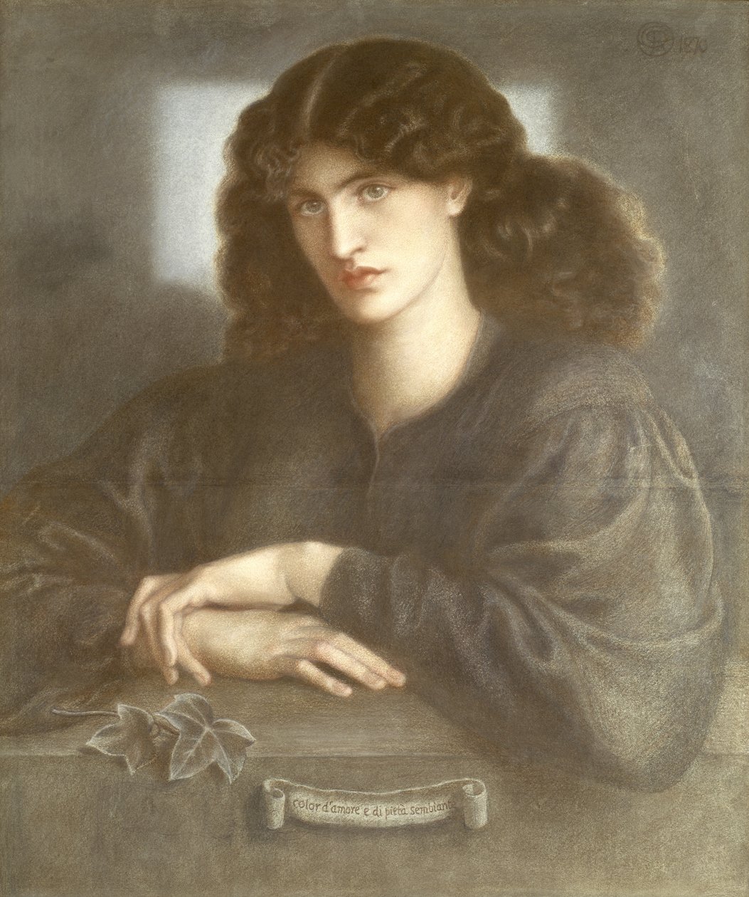 The Lady of Pity, eller The Woman of the Window, 1870 (pastel) af Dante Gabriel Charles Rossetti