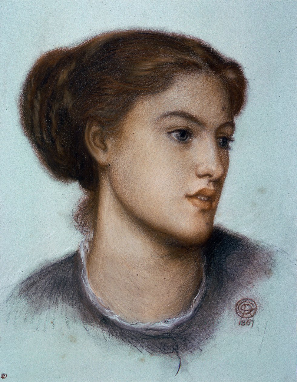 Ellen Smith, 1867 af Dante Gabriel Charles Rossetti