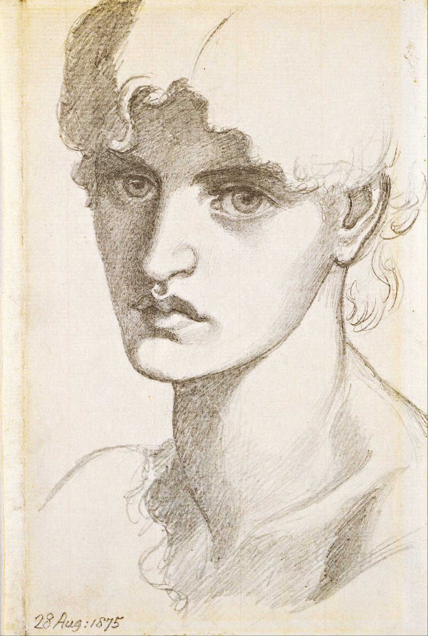 Jane Morris af Dante Gabriel Charles Rossetti