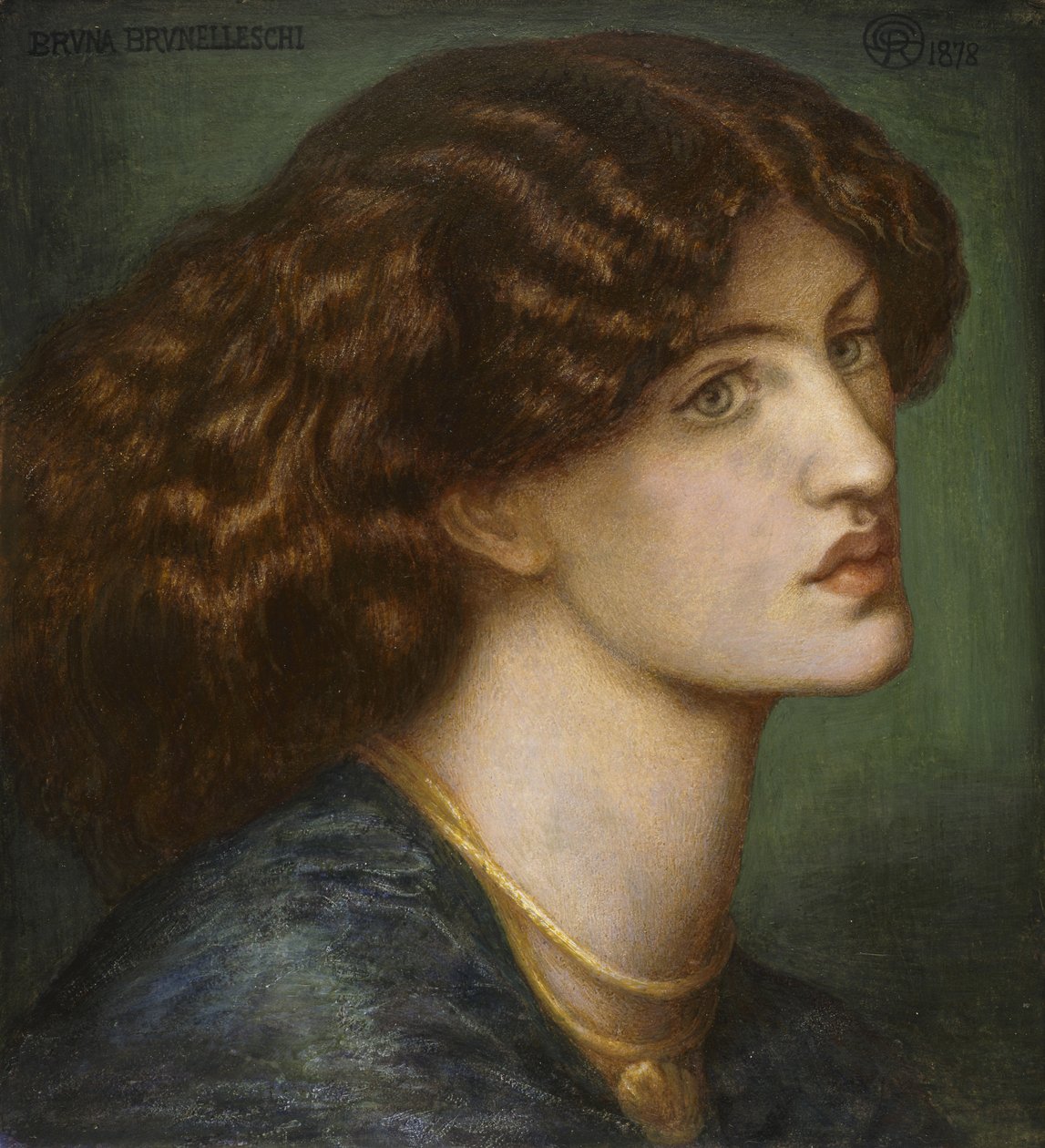 nr. 2759 Bruna Brunelleschi, 1878 (gouache) af Dante Gabriel Charles Rossetti