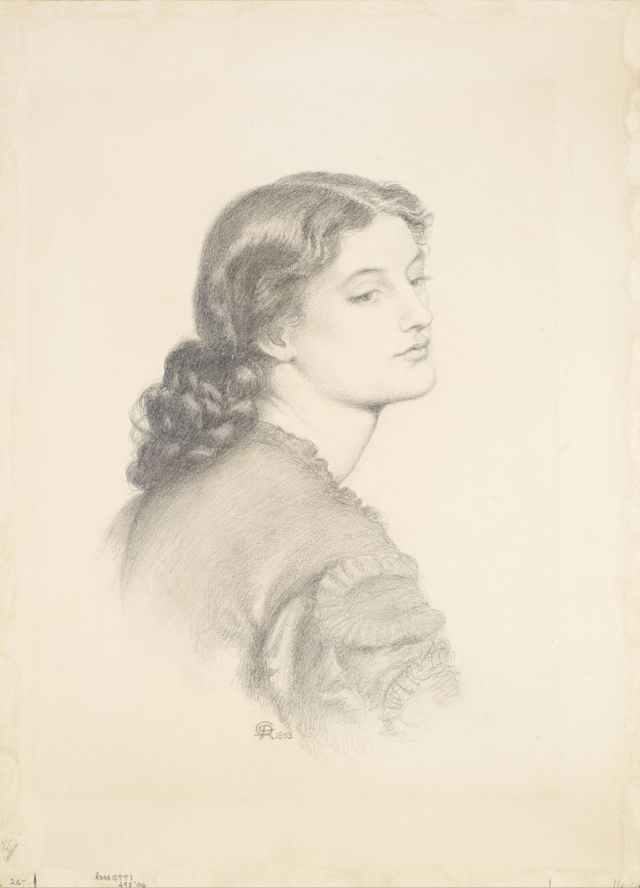 Portræt af Ada Vernon af Dante Gabriel Charles Rossetti