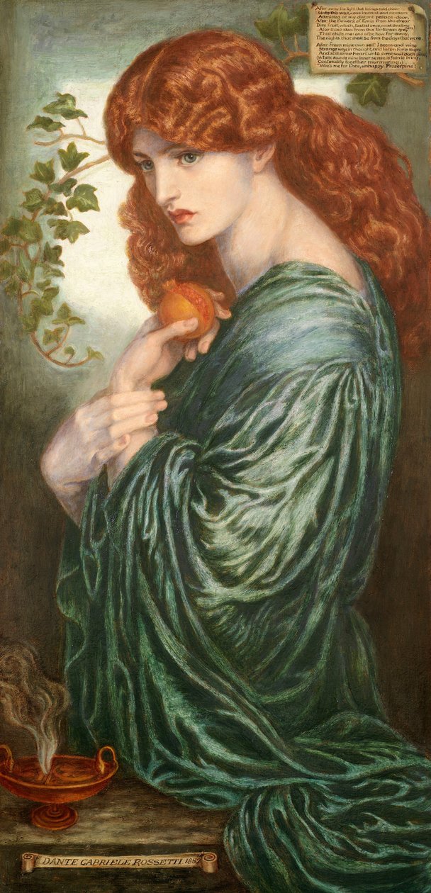 Proserpine af Dante Gabriel Charles Rossetti