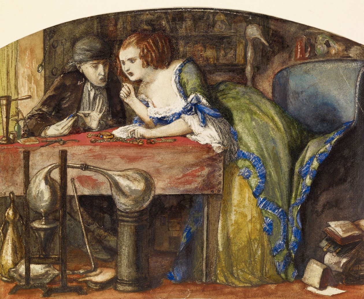 Laboratoriet af Dante Gabriel Charles Rossetti