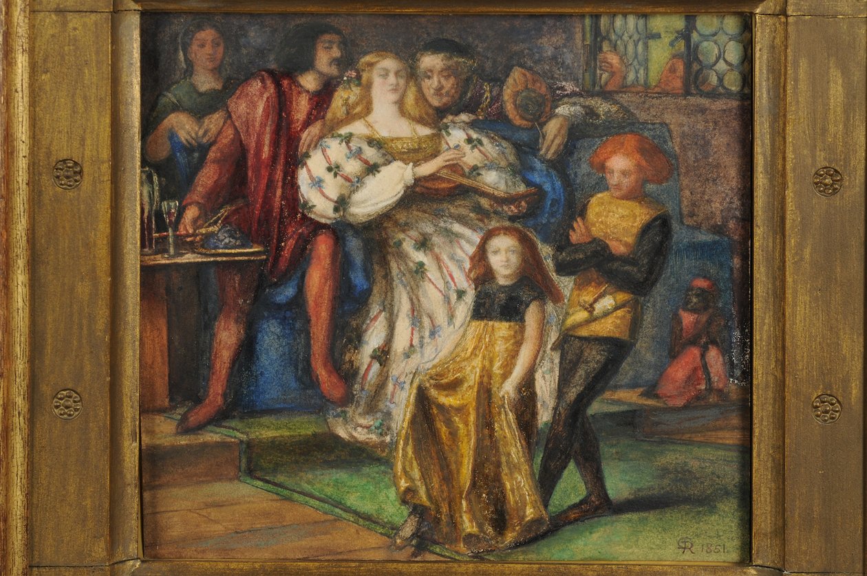 Borgia, 1851-59 (wc på papir) af Dante Gabriel Charles Rossetti