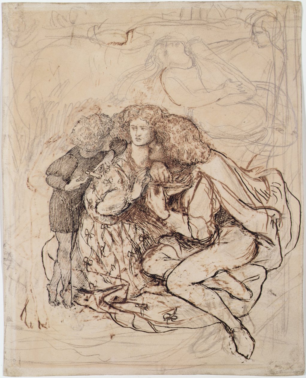 Kattens vugge af Dante Gabriel Charles Rossetti