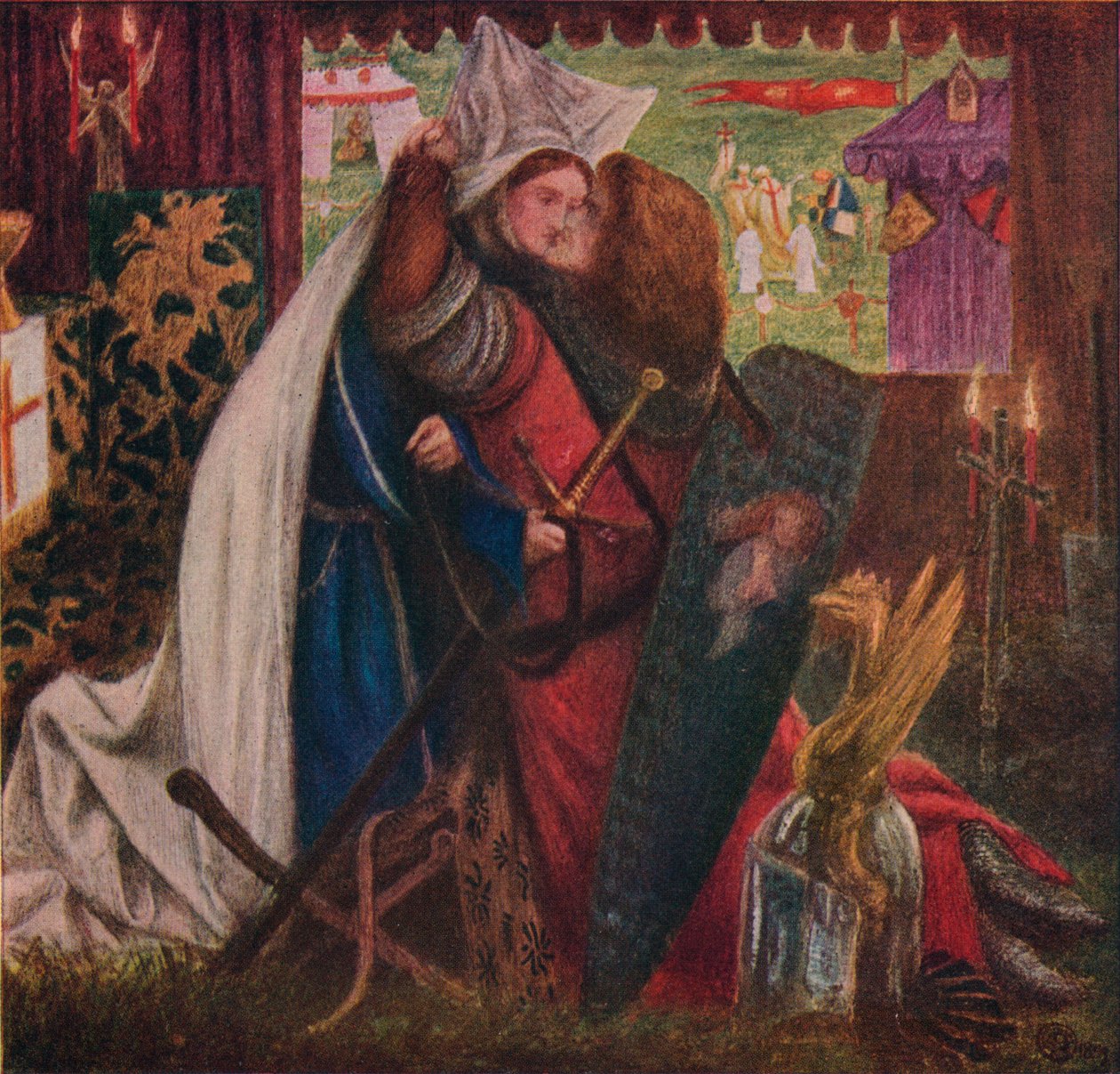 Kapel før listerne, 1857-64 af Dante Gabriel Charles Rossetti