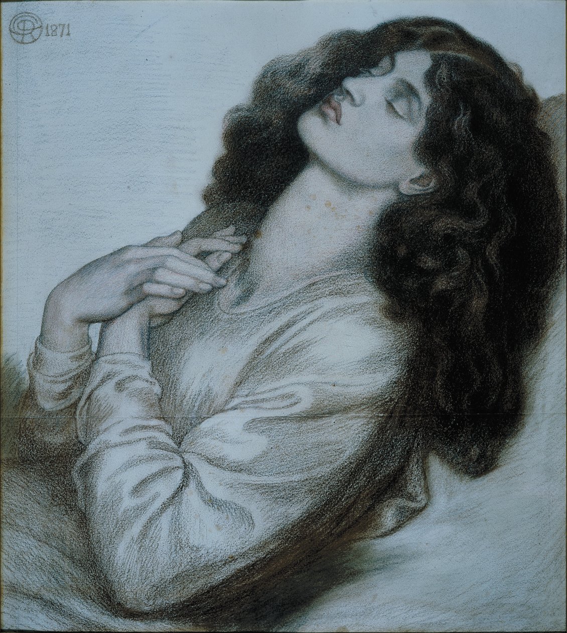 Dantes drøm på tidspunktet for Beatrices død af Dante Gabriel Charles Rossetti