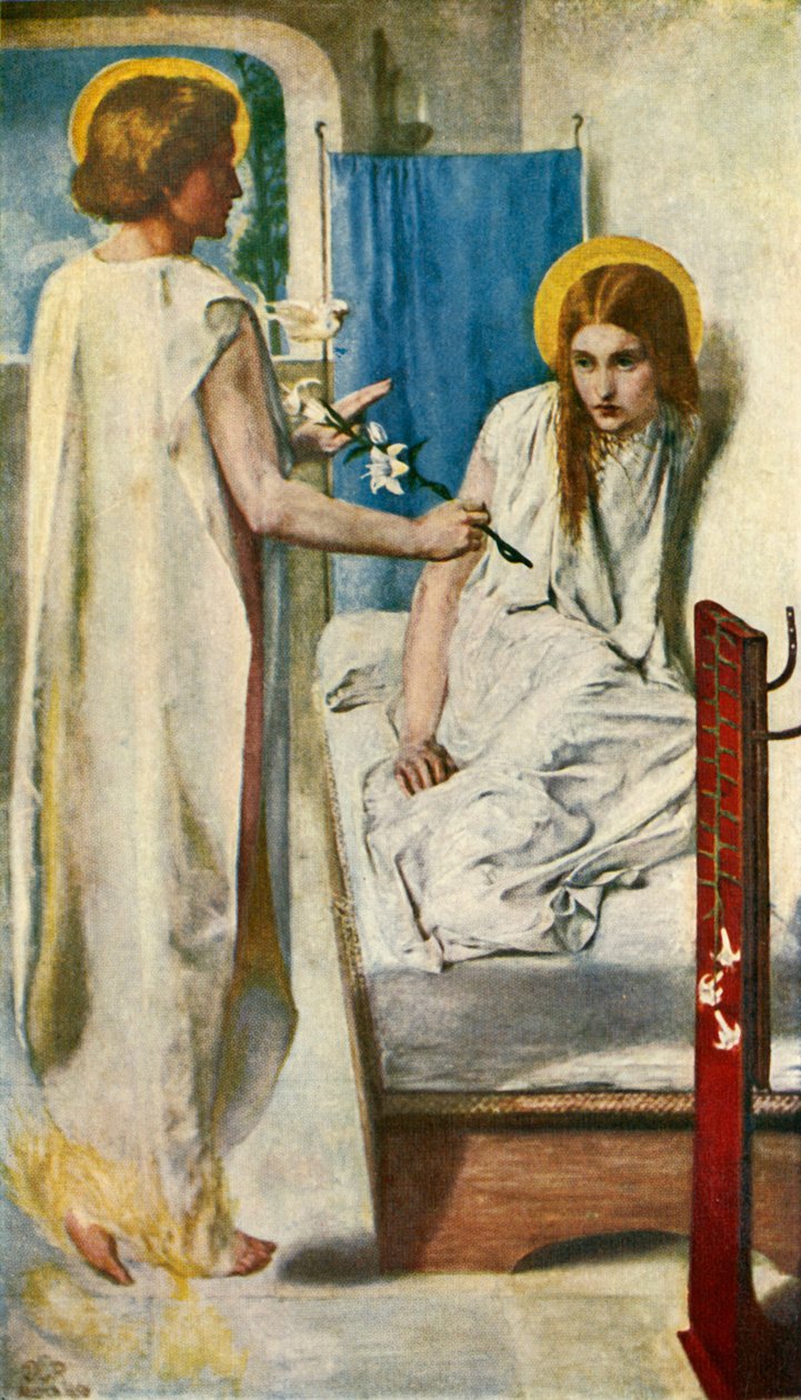 Se Herrens pige, 1849-1850, c1912 af Dante Gabriel Charles Rossetti