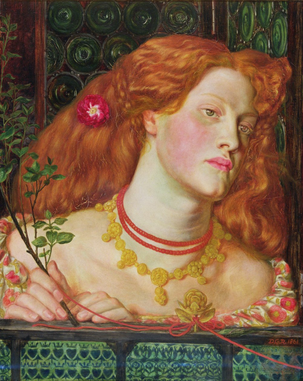 Skønne Rosamund af Dante Gabriel Charles Rossetti