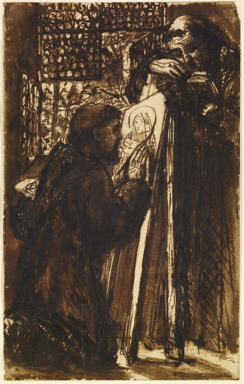 Fra Angelico Painting af Dante Gabriel Charles Rossetti