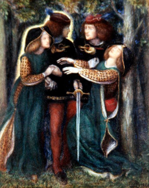 Hvordan de mødte sig selv af Dante Gabriel Charles Rossetti