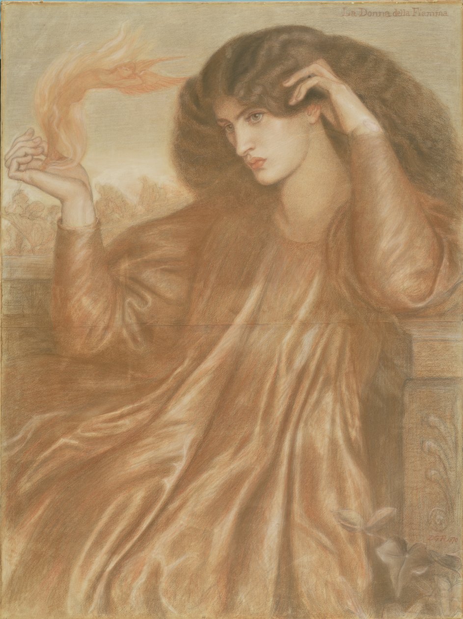 Flammens kvinde af Dante Gabriel Charles Rossetti