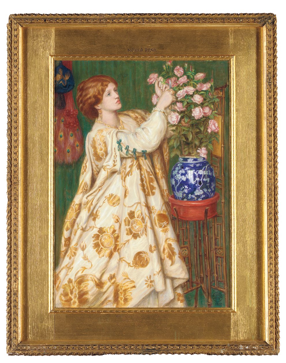 Monna Rosa, 1867 af Dante Gabriel Charles Rossetti