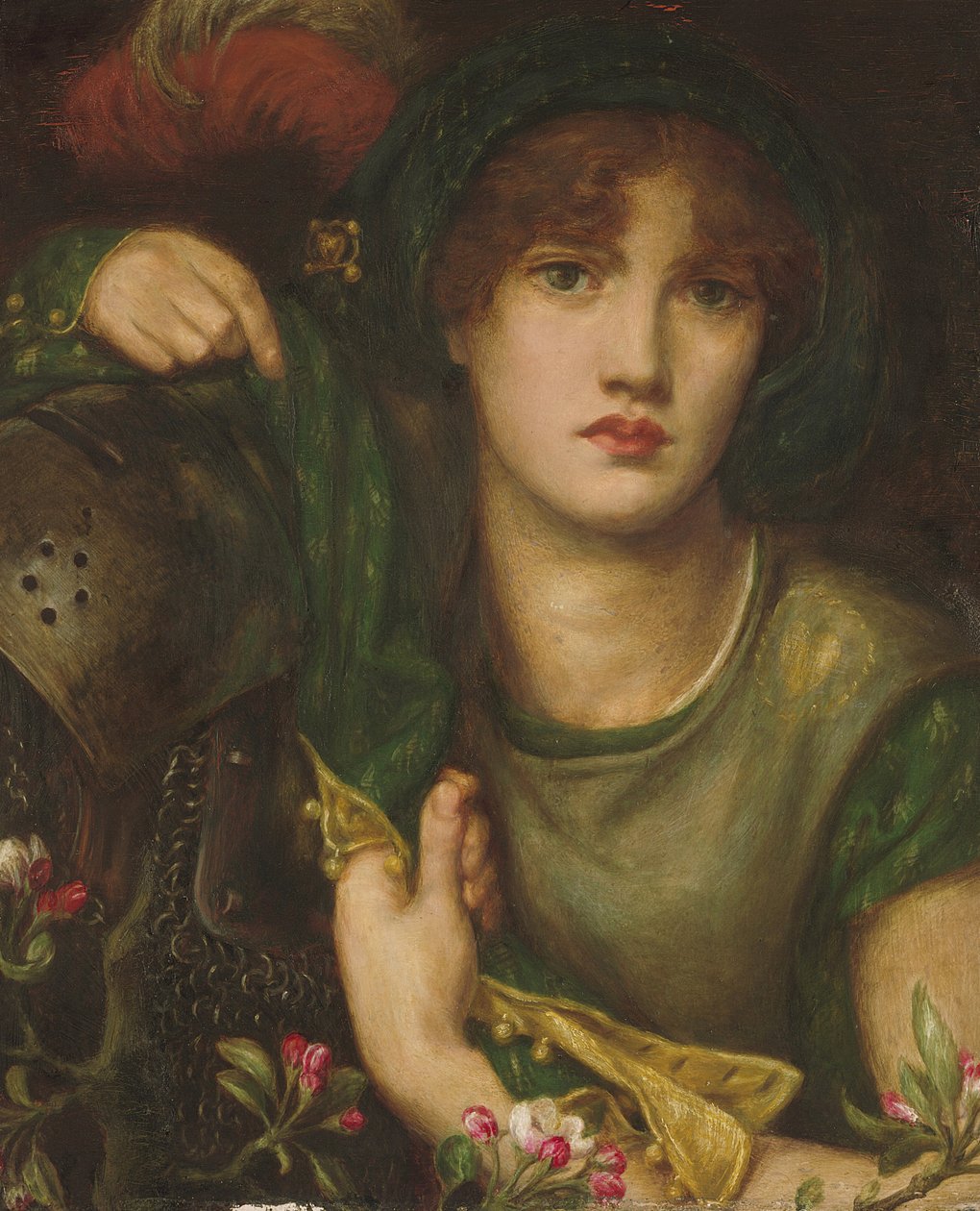 My Lady Greensleeves, 1863 af Dante Gabriel Charles Rossetti