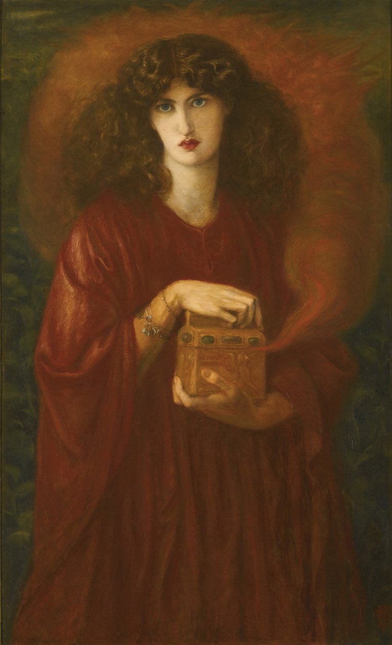 Pandora, 1871 af Dante Gabriel Charles Rossetti