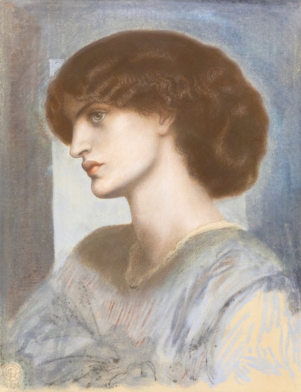 Portræt af Jane Morris af Dante Gabriel Charles Rossetti