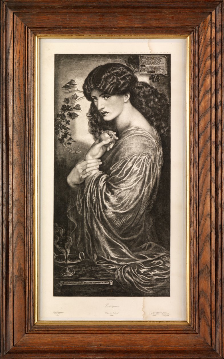 Proserpina (fotogravure) af Dante Gabriel Charles Rossetti