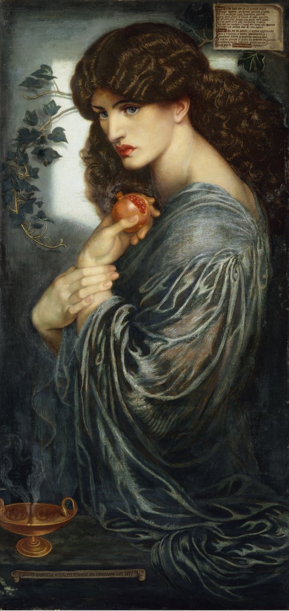 Proserpin, 1882 af Dante Gabriel Charles Rossetti