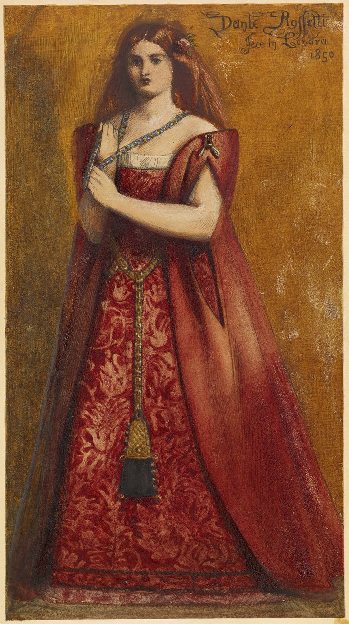 Rødklædt af Dante Gabriel Charles Rossetti