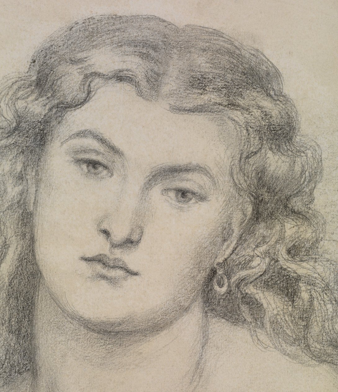 Undersøgelse til "Venus Verticordia" af Dante Gabriel Charles Rossetti
