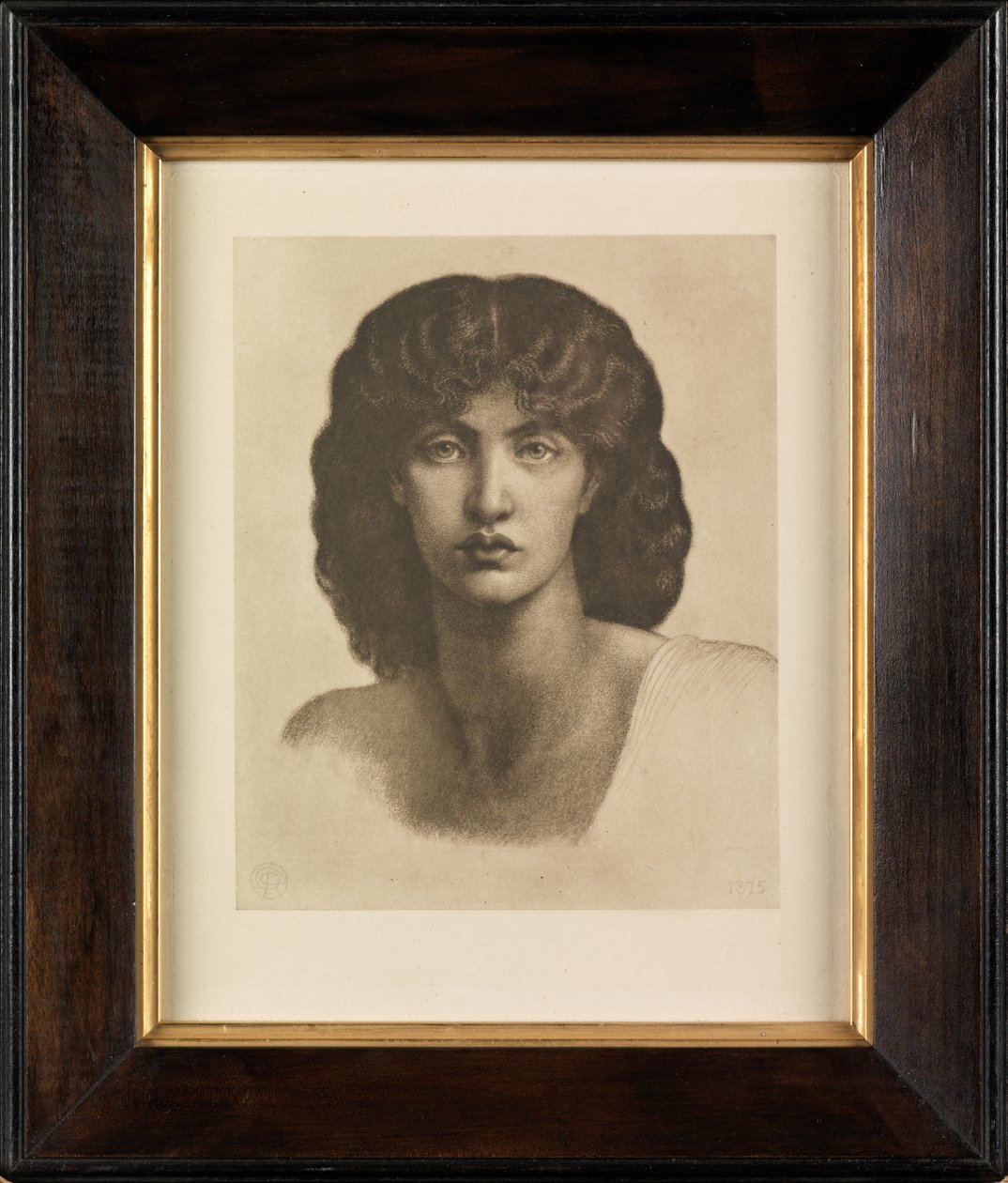Studie af Jane Morris for Astarte Syriaca (fotogravure) af Dante Gabriel Charles Rossetti
