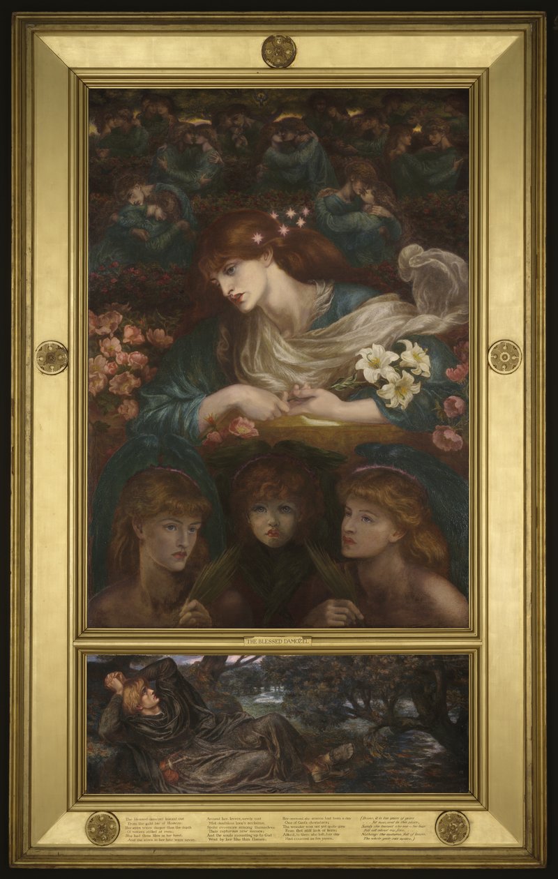 Den salige Damozel, 1875-78 af Dante Gabriel Charles Rossetti