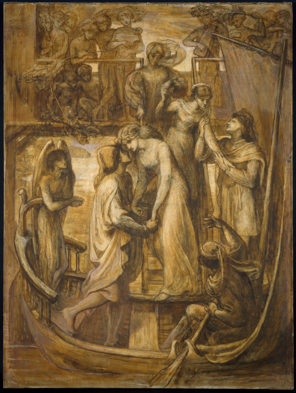 Kærlighedens båd, 1881 af Dante Gabriel Charles Rossetti